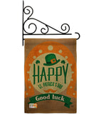 Good Luck St. Patrick's Day - St Patrick Spring Vertical Impressions Decorative Flags HG191098 Made In USA