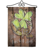 St. Pat's The Lucky Day - St Patrick Spring Vertical Impressions Decorative Flags HG192017 Made In USA