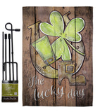 St. Pat's The Lucky Day - St Patrick Spring Vertical Impressions Decorative Flags HG192017 Made In USA