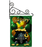 Lucky Gold Pot - St Patrick Spring Vertical Impressions Decorative Flags HG192158 Made In USA