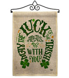 Luck Always With You - St Patrick Spring Vertical Impressions Decorative Flags HG192301 Made In USA