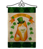 Patty Kitty - St Patrick Spring Vertical Impressions Decorative Flags HG192303 Made In USA