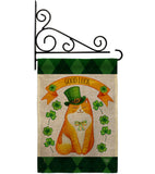 Patty Kitty - St Patrick Spring Vertical Impressions Decorative Flags HG192303 Made In USA