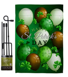 St. Pat's Balloons - St Patrick Spring Vertical Impressions Decorative Flags HG192416 Made In USA