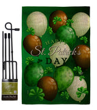 St. Pat's Balloons - St Patrick Spring Vertical Impressions Decorative Flags HG192416 Made In USA