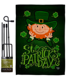 Lucky Leprechaun - St Patrick Spring Vertical Impressions Decorative Flags HG192417 Made In USA