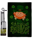 Lucky Leprechaun - St Patrick Spring Vertical Impressions Decorative Flags HG192417 Made In USA