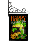 Happy Saint Patrick Day - St Patrick Spring Vertical Impressions Decorative Flags HG192433 Made In USA