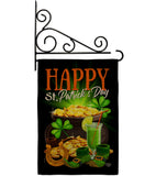 Happy Saint Patrick Day - St Patrick Spring Vertical Impressions Decorative Flags HG192433 Made In USA