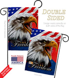 Our Freedom - Patriotic Americana Vertical Impressions Decorative Flags HG120252 Made In USA