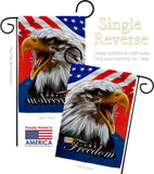 Our Freedom - Patriotic Americana Vertical Impressions Decorative Flags HG120252 Made In USA