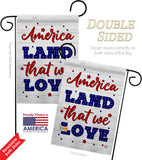 Land We Love - Patriotic Americana Vertical Impressions Decorative Flags HG190150 Made In USA