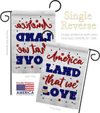 Land We Love - Patriotic Americana Vertical Impressions Decorative Flags HG190150 Made In USA