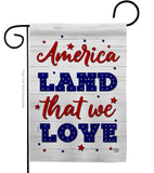 Land We Love - Patriotic Americana Vertical Impressions Decorative Flags HG190150 Made In USA