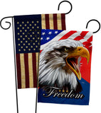 Our Freedom - Patriotic Americana Vertical Impressions Decorative Flags HG120252 Made In USA