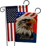 Our Freedom - Patriotic Americana Vertical Impressions Decorative Flags HG120252 Made In USA