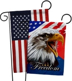 Our Freedom - Patriotic Americana Vertical Impressions Decorative Flags HG120252 Made In USA