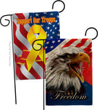 Our Freedom - Patriotic Americana Vertical Impressions Decorative Flags HG120252 Made In USA