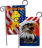 Our Freedom - Patriotic Americana Vertical Impressions Decorative Flags HG120252 Made In USA