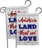 Land We Love - Patriotic Americana Vertical Impressions Decorative Flags HG190150 Made In USA