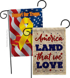 Land We Love - Patriotic Americana Vertical Impressions Decorative Flags HG190150 Made In USA