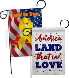 Land We Love - Patriotic Americana Vertical Impressions Decorative Flags HG190150 Made In USA