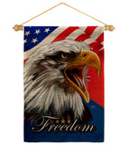 Our Freedom - Patriotic Americana Vertical Impressions Decorative Flags HG120252 Made In USA