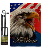 Our Freedom - Patriotic Americana Vertical Impressions Decorative Flags HG120252 Made In USA