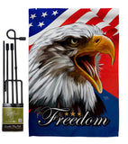 Our Freedom - Patriotic Americana Vertical Impressions Decorative Flags HG120252 Made In USA