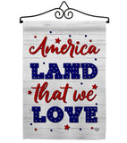 Land We Love - Patriotic Americana Vertical Impressions Decorative Flags HG190150 Made In USA