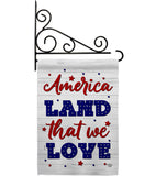 Land We Love - Patriotic Americana Vertical Impressions Decorative Flags HG190150 Made In USA