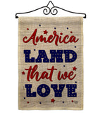 Land We Love - Patriotic Americana Vertical Impressions Decorative Flags HG190150 Made In USA