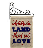 Land We Love - Patriotic Americana Vertical Impressions Decorative Flags HG190150 Made In USA