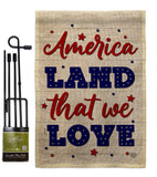 Land We Love - Patriotic Americana Vertical Impressions Decorative Flags HG190150 Made In USA