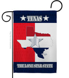 Texas Lone Star State - States Americana Vertical Impressions Decorative Flags HG108021 Made In USA