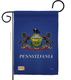 Pennsylvania - States Americana Vertical Impressions Decorative Flags HG108081 Made In USA