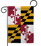 Maryland - States Americana Vertical Impressions Decorative Flags HG108102 Made In USA