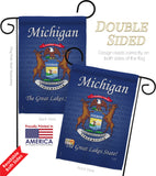 Michigan - States Americana Vertical Impressions Decorative Flags HG108105 Made In USA