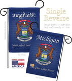 Michigan - States Americana Vertical Impressions Decorative Flags HG108105 Made In USA