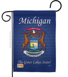 Michigan - States Americana Vertical Impressions Decorative Flags HG108105 Made In USA