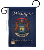 Michigan - States Americana Vertical Impressions Decorative Flags HG108105 Made In USA