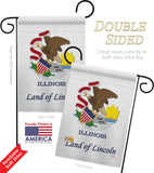 Illinois - States Americana Vertical Impressions Decorative Flags HG108113 Made In USA