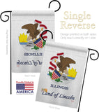 Illinois - States Americana Vertical Impressions Decorative Flags HG108113 Made In USA