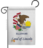 Illinois - States Americana Vertical Impressions Decorative Flags HG108113 Made In USA