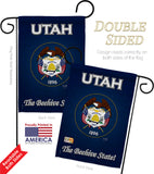 Utah - States Americana Vertical Impressions Decorative Flags HG108114 Made In USA