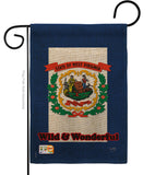 West Virginia - States Americana Vertical Impressions Decorative Flags HG108115 Made In USA