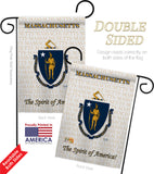 Massachusetts - States Americana Vertical Impressions Decorative Flags HG108116 Made In USA