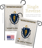Massachusetts - States Americana Vertical Impressions Decorative Flags HG108116 Made In USA
