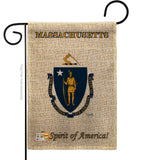 Massachusetts - States Americana Vertical Impressions Decorative Flags HG108116 Made In USA