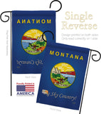 Montana - States Americana Vertical Impressions Decorative Flags HG108127 Made In USA